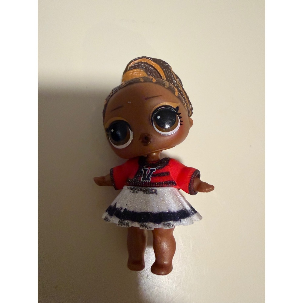 LOL Surprise All-Star BBs Series 2 Cheer Team Varsity Doll Red White Glitter
